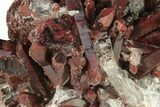 Sparkly Red Quartz Crystal Cluster - Morocco #271786-2
